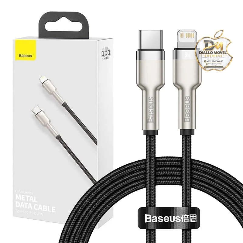 Câble USB-C vers Lightning Baseus 1m